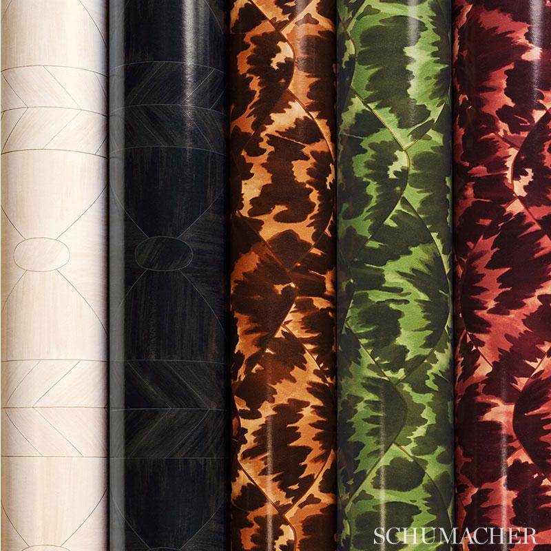 Schumacher Bone Frame Natural Wallpaper