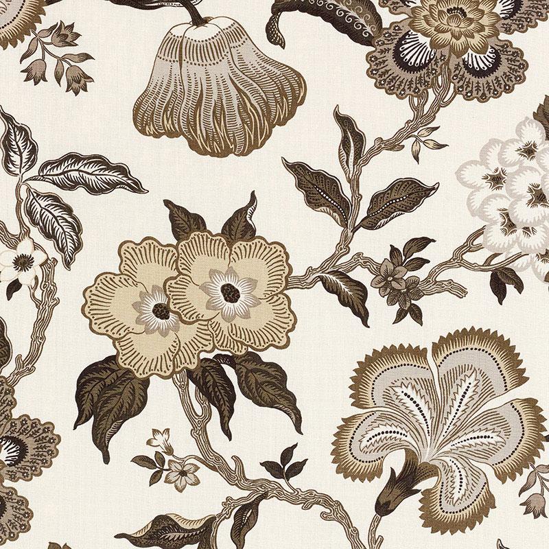 Schumacher Hothouse Flowers Dusk Fabric