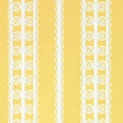 Schumacher Wicker Stripe Lemon Blossom Wallpaper