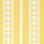 Schumacher Wicker Stripe Lemon Blossom Wallpaper
