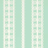 Schumacher Wicker Stripe Lovely Day Wallpaper