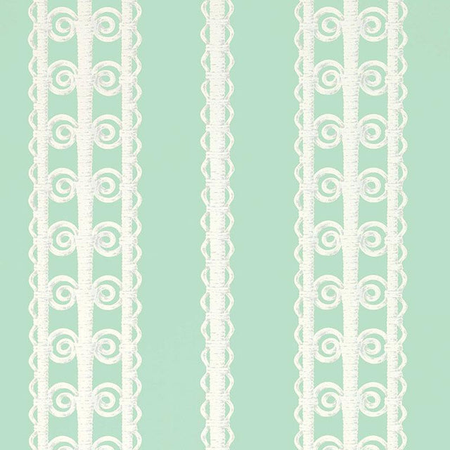 Schumacher Wicker Stripe Lovely Day Wallpaper