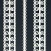 Schumacher Wicker Stripe Licorice Wallpaper