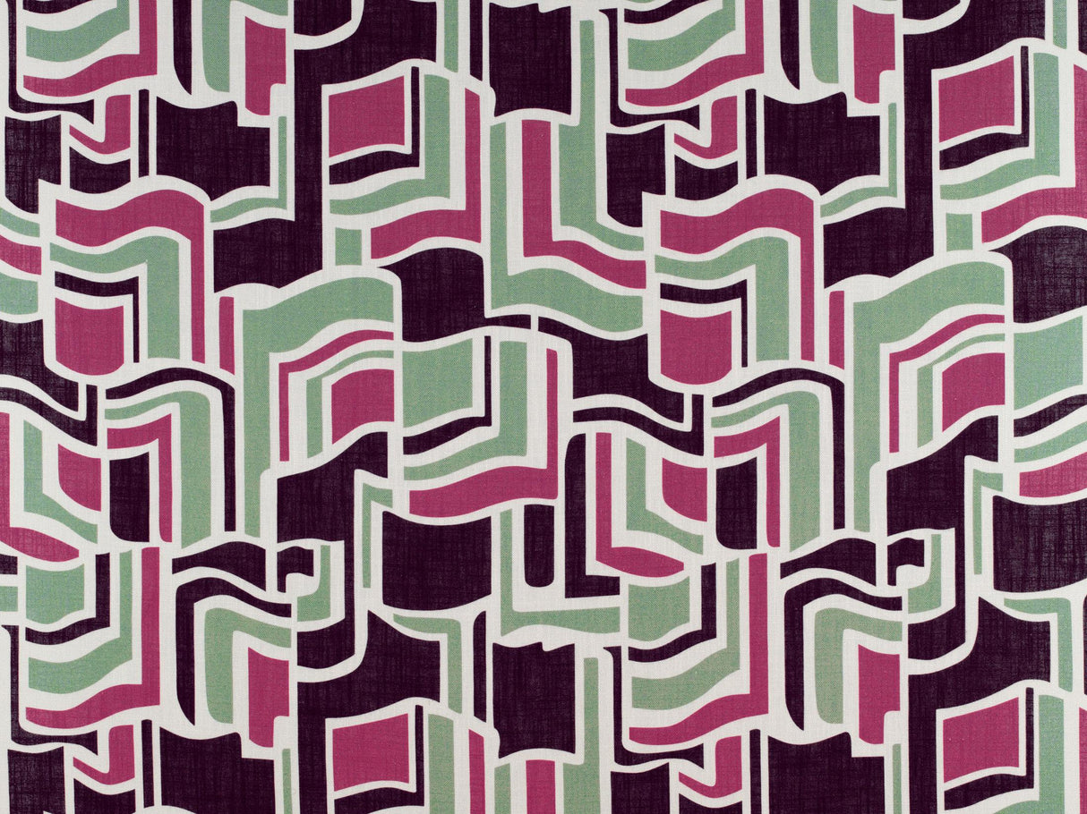 Gaston Y Daniela SARASOTA VERDE/ROSA Fabric