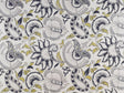 Gaston Y Daniela ORLANDO GRIS/AMARILL Fabric