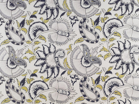 Gaston Y Daniela ORLANDO GRIS/AMARILL Fabric