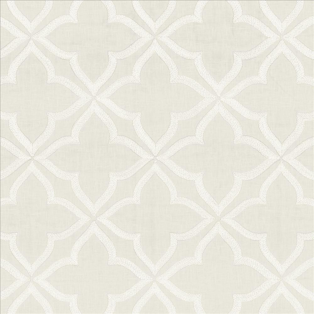 Kasmir Adornment White Fabric