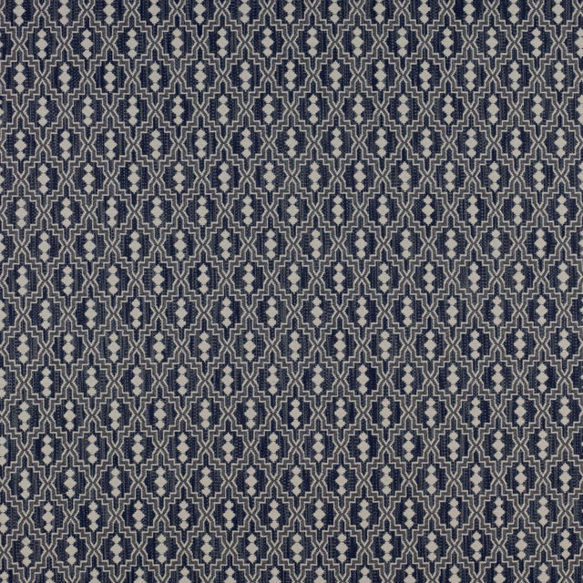 Gaston Y Daniela AZTEC AZUL MARINO Upholstery Fabric
