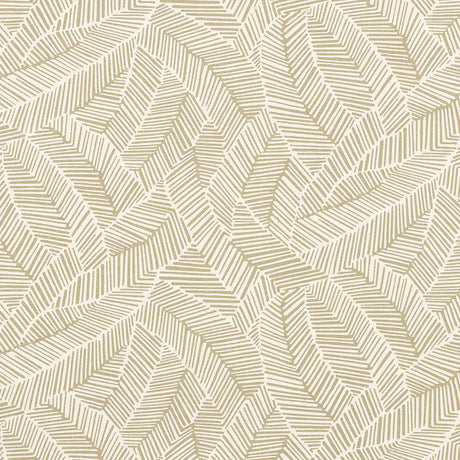 Schumacher Abstract Leaf Taupe Fabric