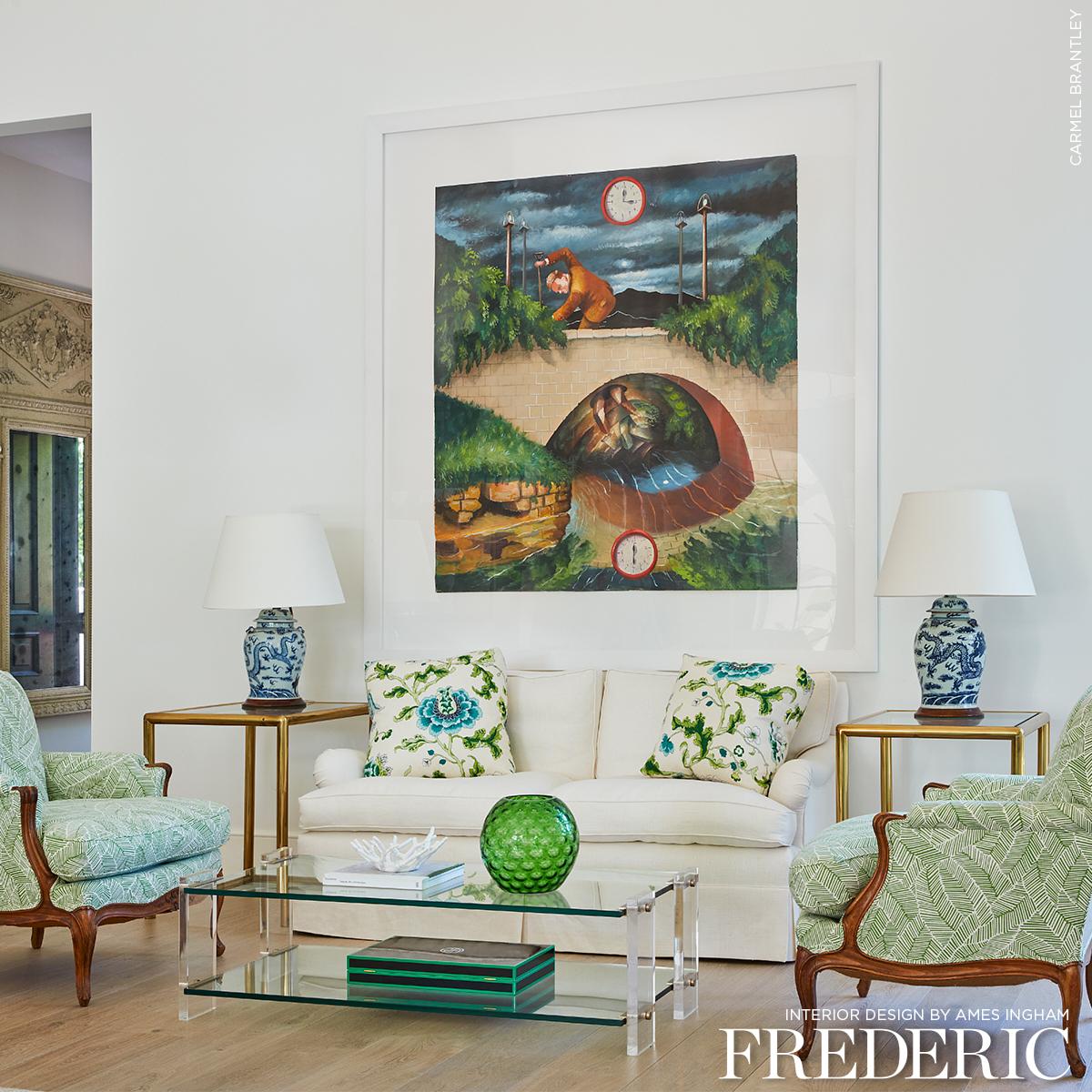 Schumacher Abstract Leaf Leaf Fabric