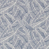 Schumacher Abstract Leaf Navy Fabric