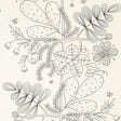 Schumacher Blommen Print Black Fabric