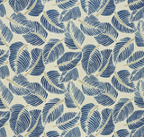 Schumacher Costa Rica Indigo Fabric