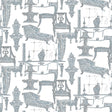 Gaston Y Daniela BLANCA BLANCO/AZUL Fabric