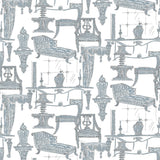 Gaston Y Daniela BLANCA BLANCO/AZUL Fabric