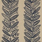 Schumacher Eland Indigo Fabric