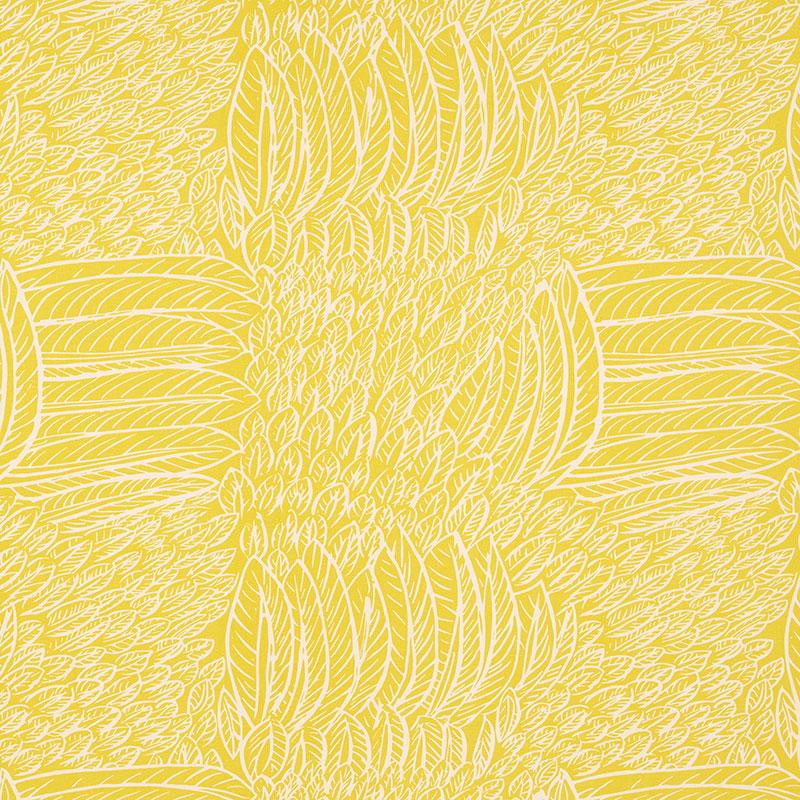 Schumacher Featherfest Citron Fabric