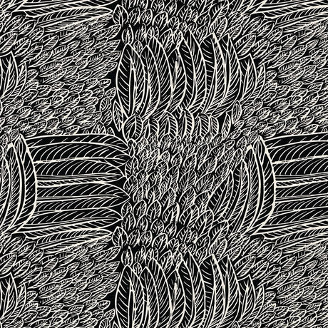 Schumacher Featherfest Black Fabric