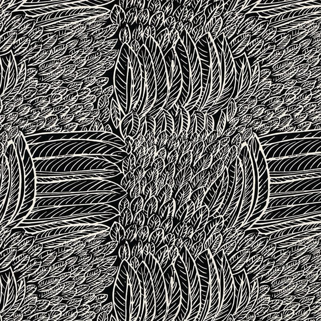 Schumacher Featherfest Black Fabric