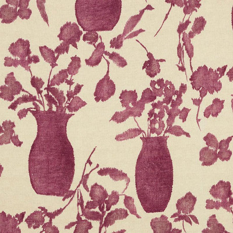 Schumacher Hugo Floral Fuchsia Fabric
