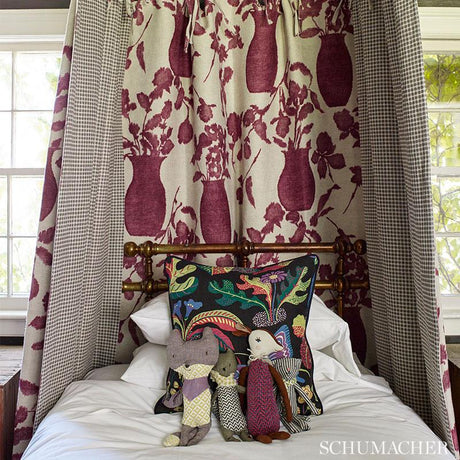 Schumacher Hugo Floral Fuchsia Fabric