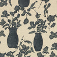 Schumacher Hugo Floral Faded Black Fabric
