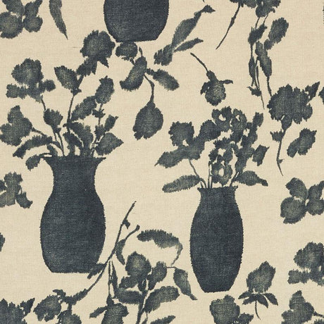 Schumacher Hugo Floral Faded Black Fabric