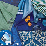 Schumacher Incomparable Moir Vert Fabric