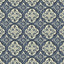 Kasmir Foil Indigo Fabric