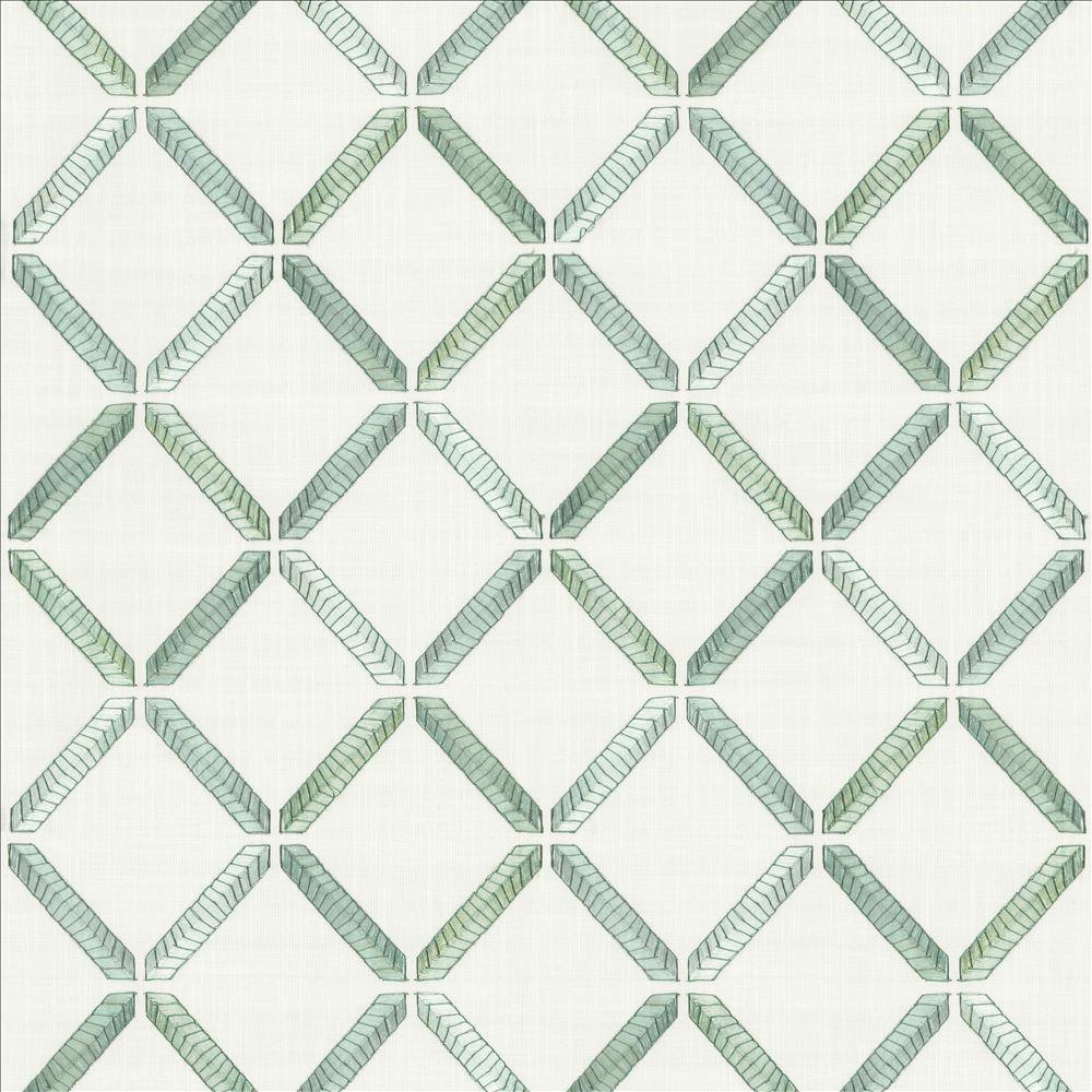 Kasmir Geo Ribbon Mermaid Fabric