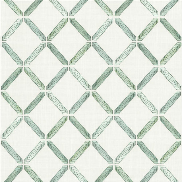 Kasmir Geo Ribbon Mermaid Fabric