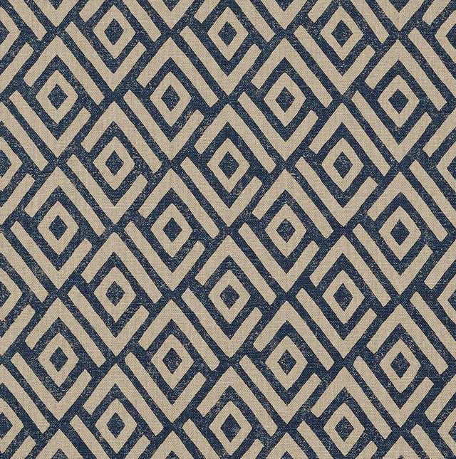 Schumacher Kasai Indigo Fabric