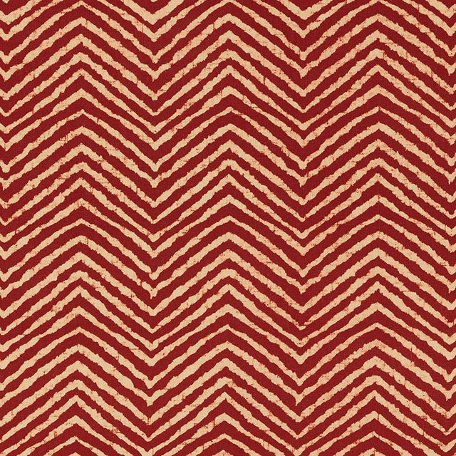 Schumacher Moka Red Fabric