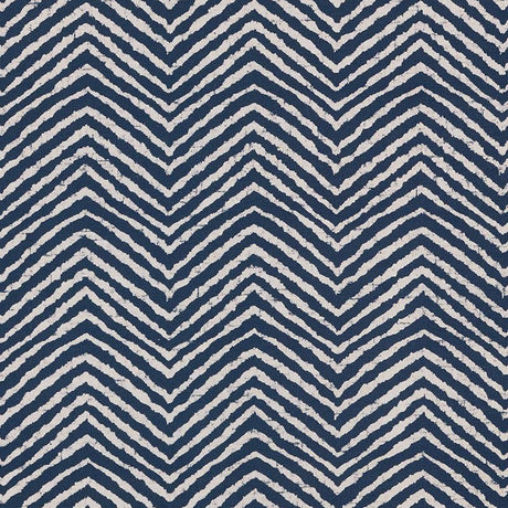 Schumacher Moka Indigo Fabric