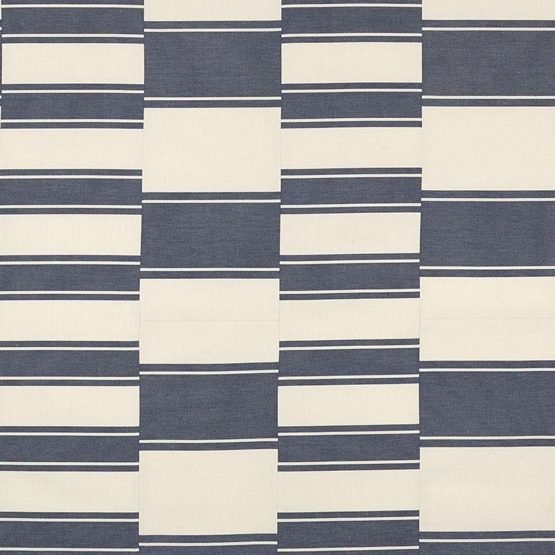 Schumacher Nomad Indigo Fabric