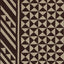 Schumacher Nuba Brown On Natural Fabric