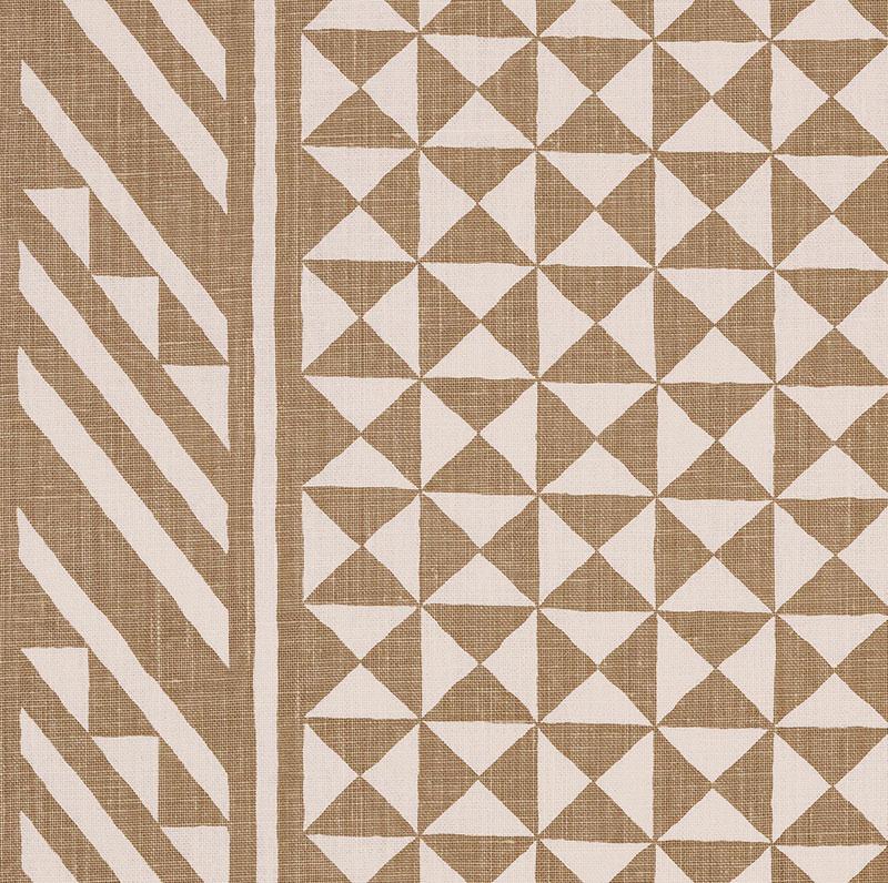 Schumacher Nuba Taupe Fabric