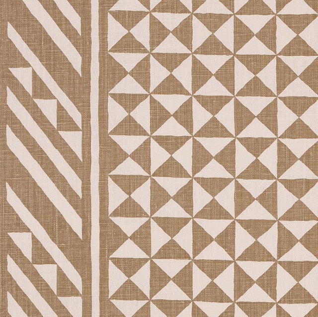 Schumacher Nuba Taupe Fabric