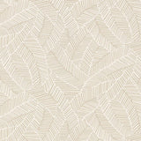 Schumacher Abstract Leaf Linen Wallpaper