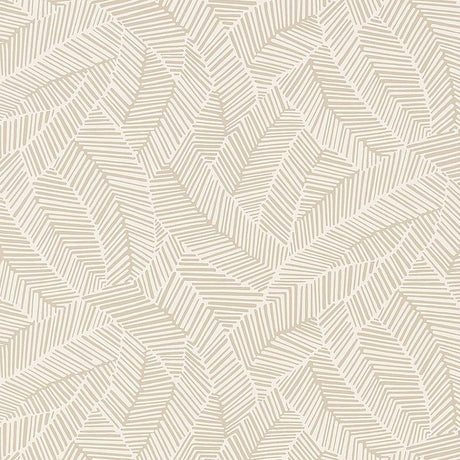 Schumacher Abstract Leaf Linen Wallpaper