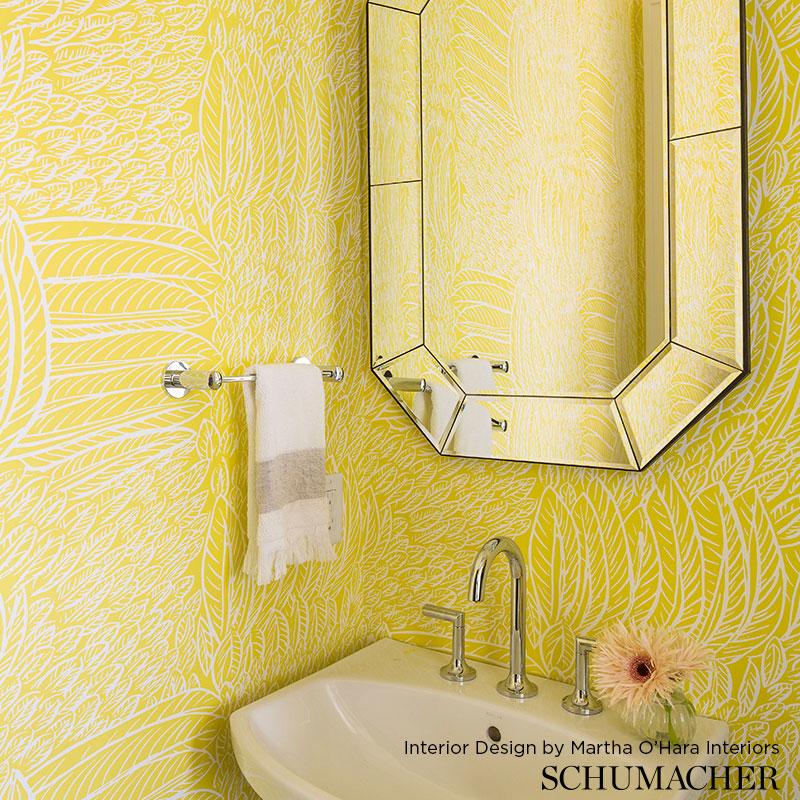 Schumacher Featherfest Smoke Wallpaper – DecoratorsBest