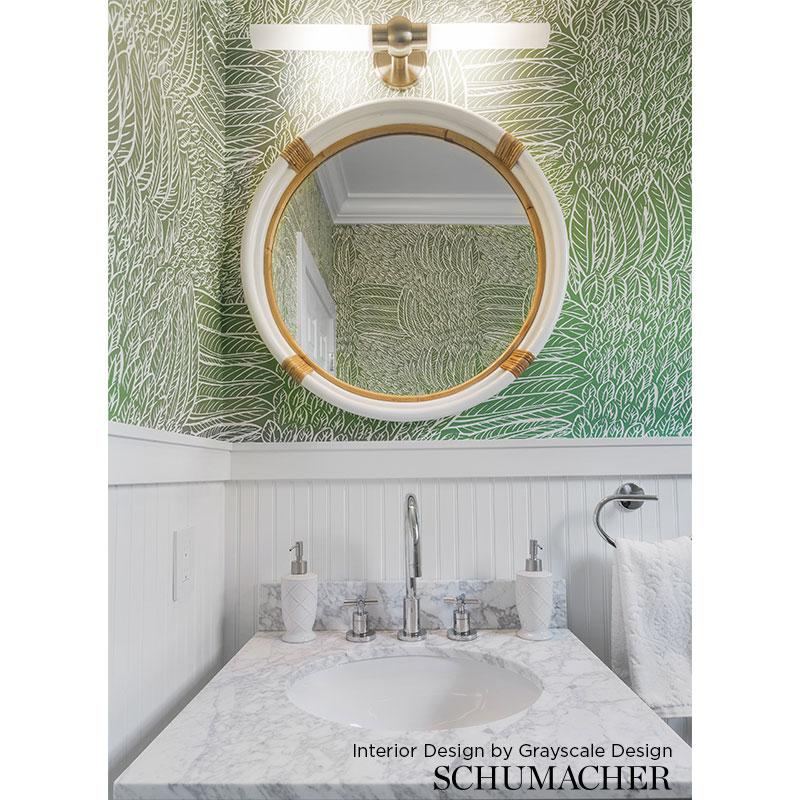 Schumacher Featherfest Leaf Wallpaper