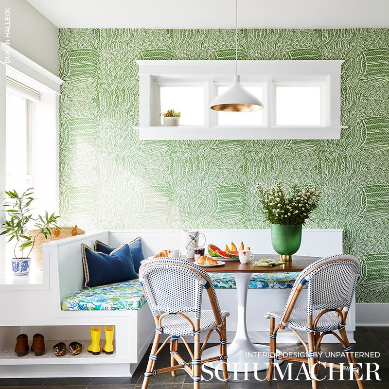 Schumacher Featherfest Leaf Wallpaper