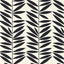 Schumacher Leaf Stripe Ebony Wallpaper