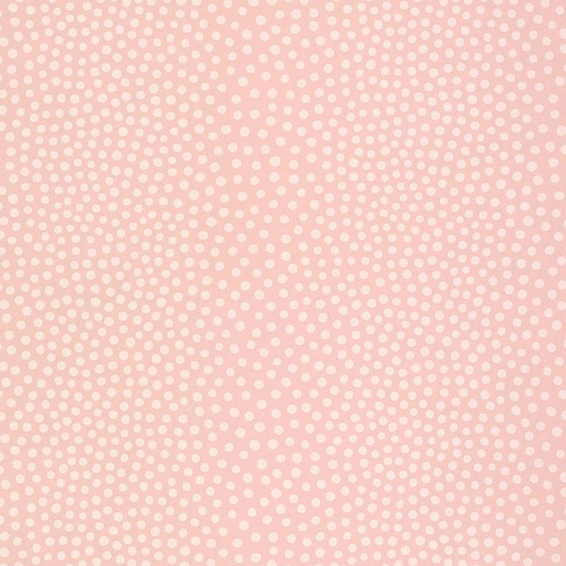 Schumacher Raindots Washed Pink Wallpaper