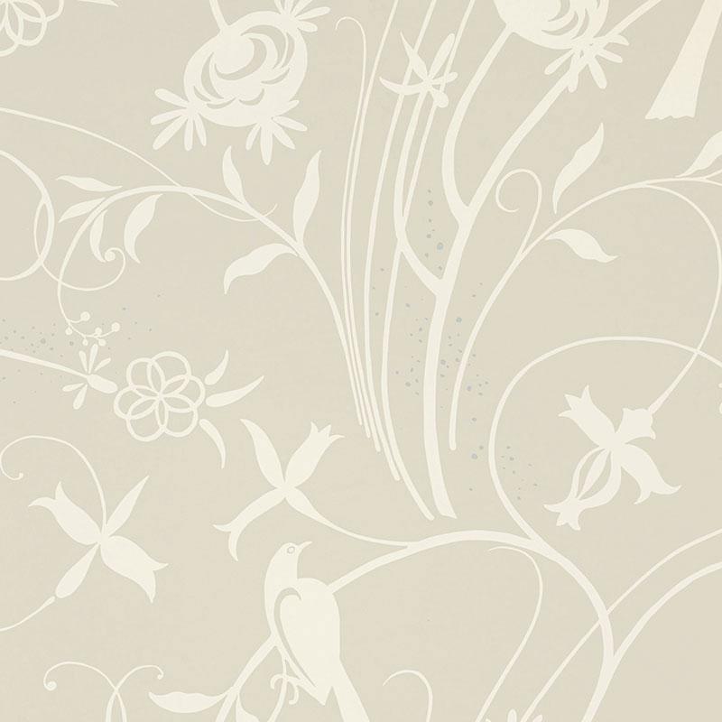 Schumacher Sky Meadow Linen Wallpaper