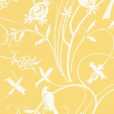 Schumacher Sky Meadow Yellow Wallpaper