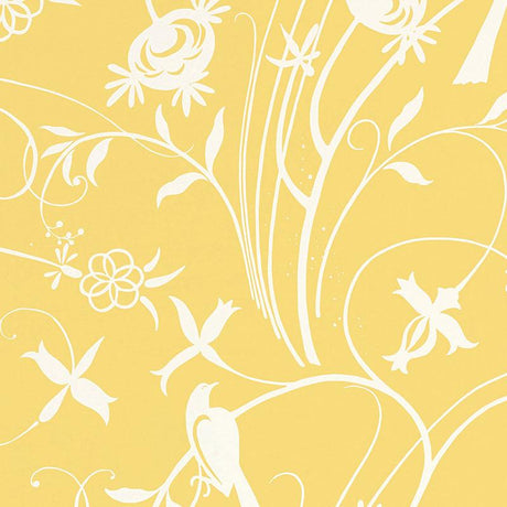 Schumacher Sky Meadow Yellow Wallpaper