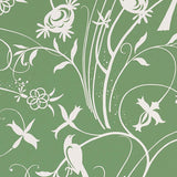 Schumacher Sky Meadow Green Wallpaper