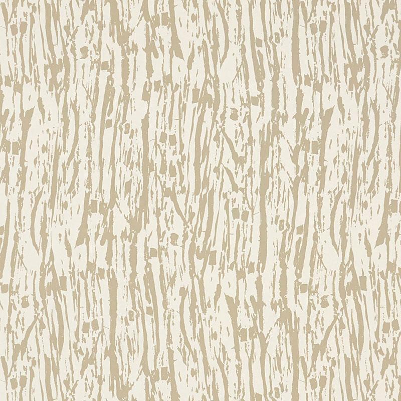 Schumacher Tree Texture Natural Wallpaper